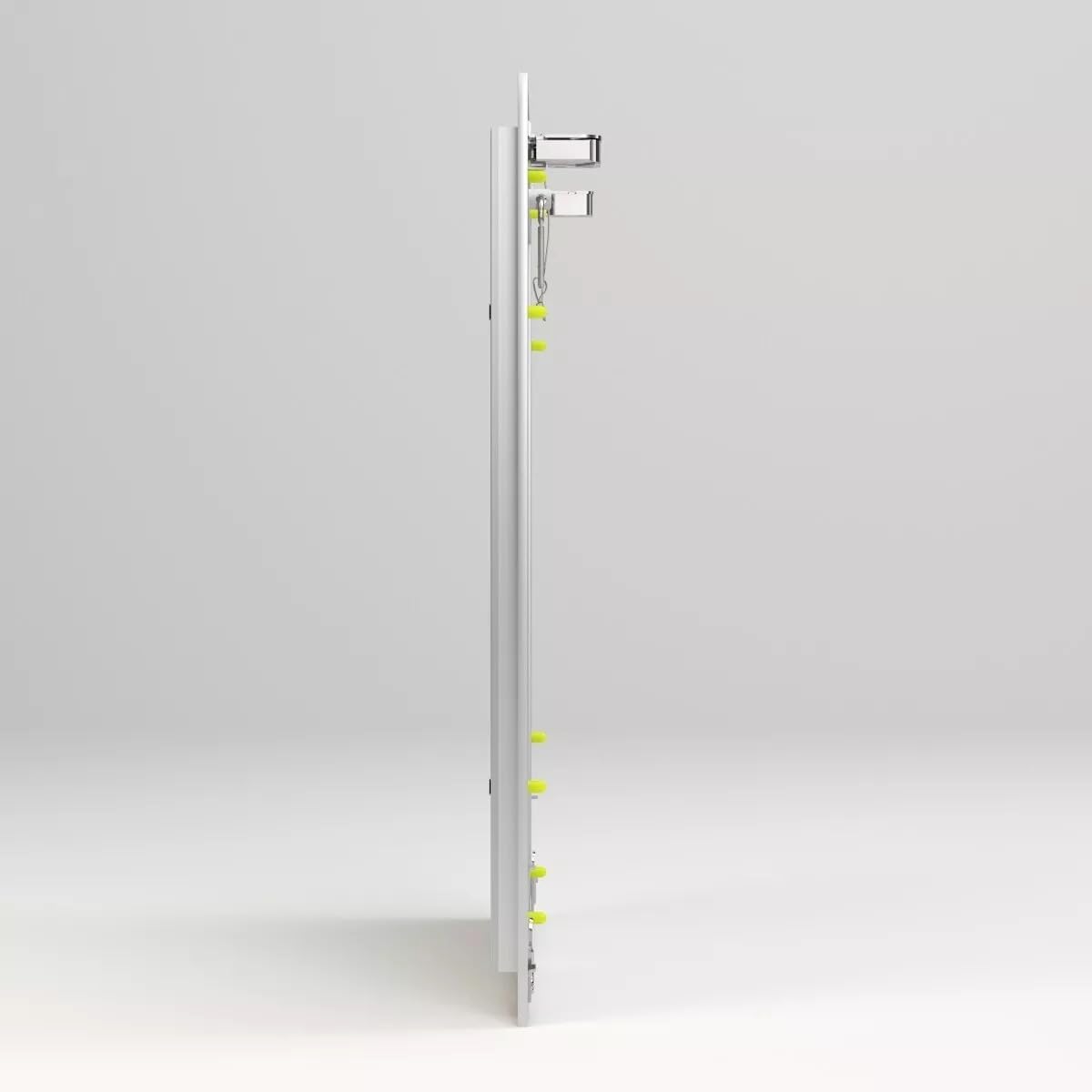 Porte Italiane, Botola di Ispezione in Cartongesso con Asole per Aerazione, Telaio in Alluminio, Chiusura Push Pull, Apertura Verso l'Esterno, Ideale per Pareti e Controsoffitti (140 x h. 80 cm)