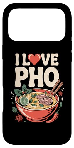 I Love Pho Noodle �X�[�v �x�g�i������ �X�}�z�P�[�X iPhone 17 Pro Max �p