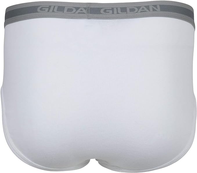 Gildan Men's Underwear Briefs, Multipack, White (12-Pack), Large4