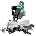 Metabo HPT C12RSH2S 12" Sliding Compound Miter Saw, Double Bevel, Laser Marker, Compact Slide System, 15-Amp Motor, Large Sliding Fences, 5 Year Warranty