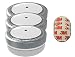 Produktbild Jeising Aktions-Mini Rauchmelder RWM100-Grau 3er Set mit Klebepad 3M Premium selbstklebend - 10 Jahres Batterie - VDs