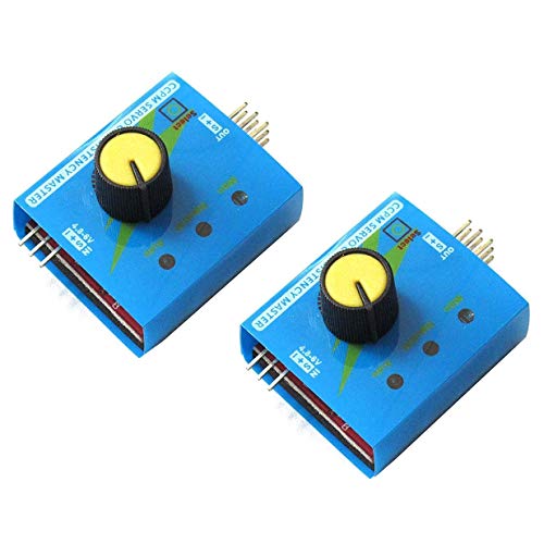 2 Pack ShareGoo 3CH 4.8-6V Servo Tester CCPM Consistency Master Checker with Reverse Connection...