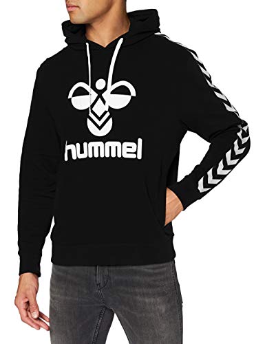 hummel Classic Chevron Hoodie con Capucha, Hombre, Negro, Large