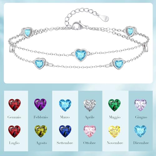 ⭐⭐⭐⭐ TUSUZIK Bracciale pietre a cuore