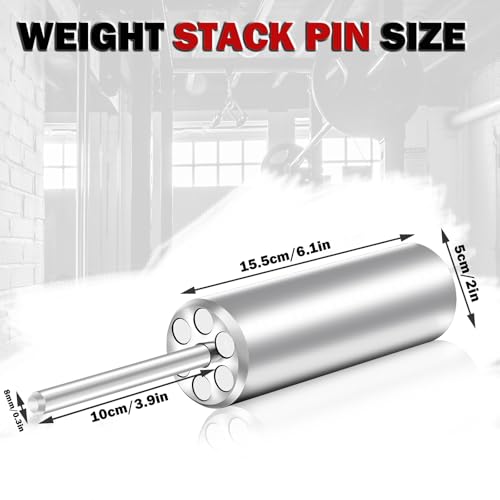 Goupille de musculation en acier pour charge de poids de 5.1 cm