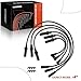 A-Premium Ignition Spark Plug Wires Set of 6 Compatible with Jeep Wrangler 2007 2008 2009 2010 2011 V6 3.8L