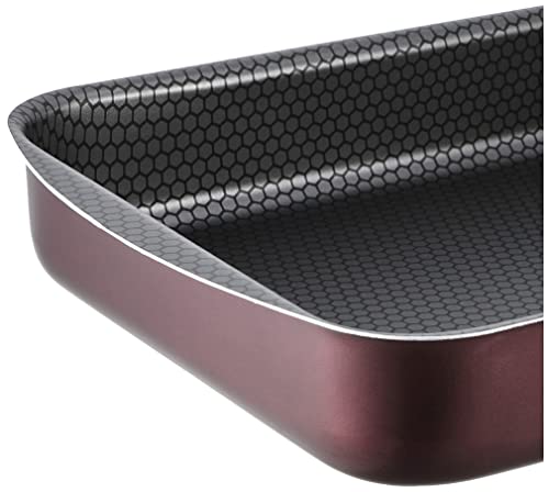 Trueval oblong oven tray dark red 40 cm