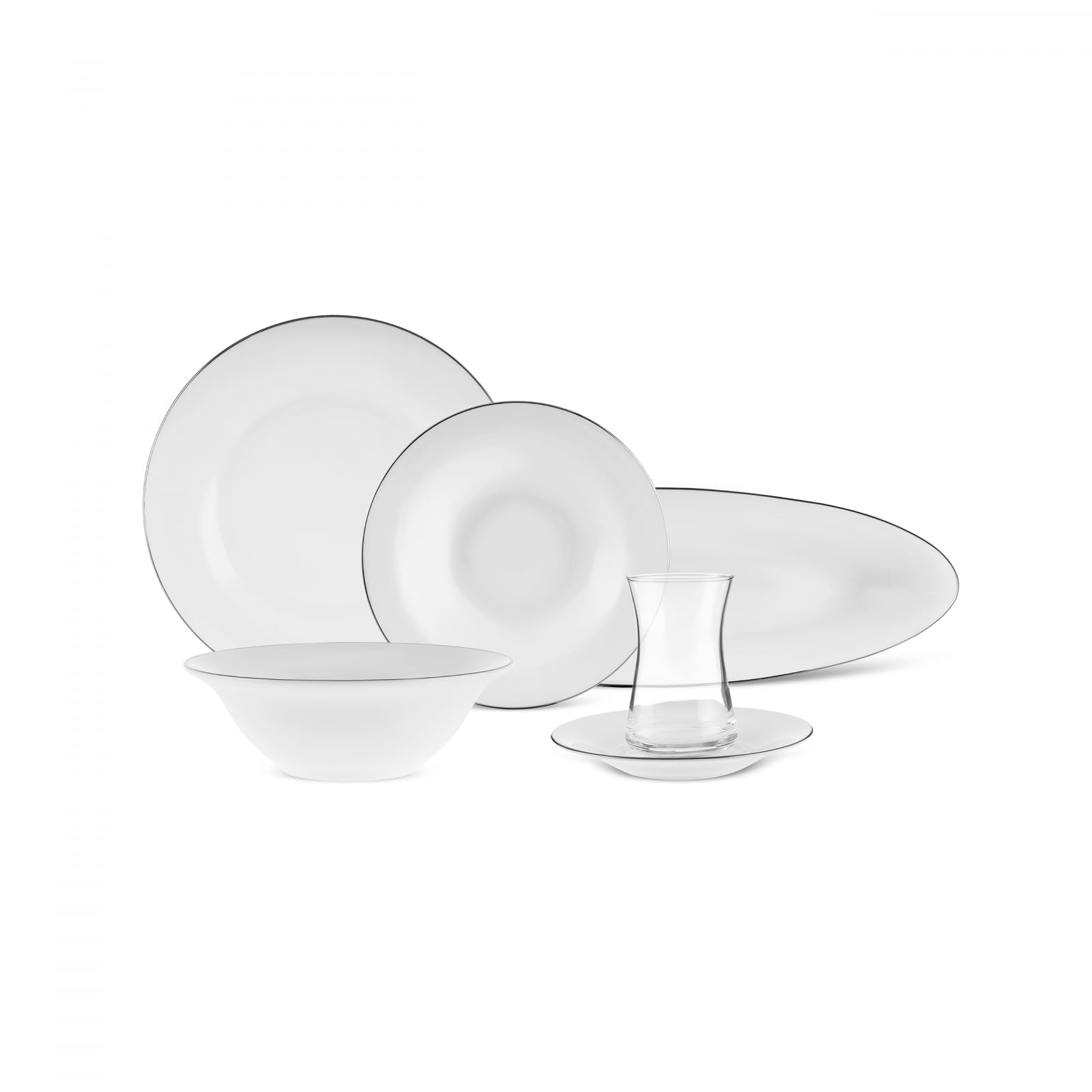 Karaca Fine Pearl New Fame Plt 26 szt. zestaw śniadaniowy Rnd