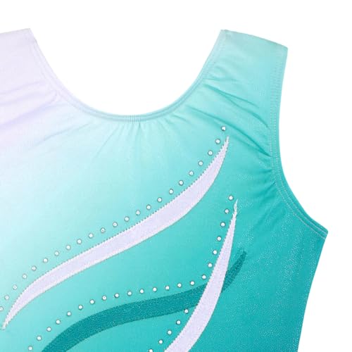 Image of HOZIY Leotards for Girls Gymnastics Kids Children Biketard Snowflake Ribbon Blue Purple Hot Pink Sparkle