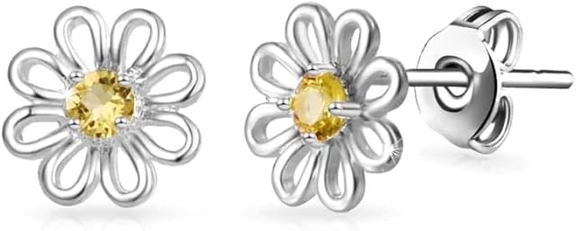 Daisy Stud Earrings Created with Zircondia® Crystals