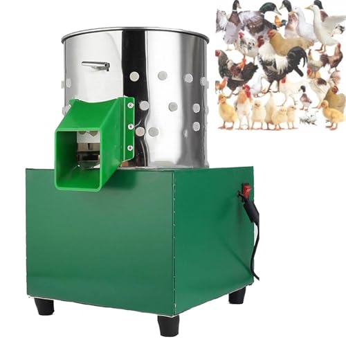 Máquina de desplumado de aves de corral, máquina de desplumado de pollo de acero inoxidable para aves de corral pequeñas como codornices y palomas, ideal para agricultura y uso en mataderos