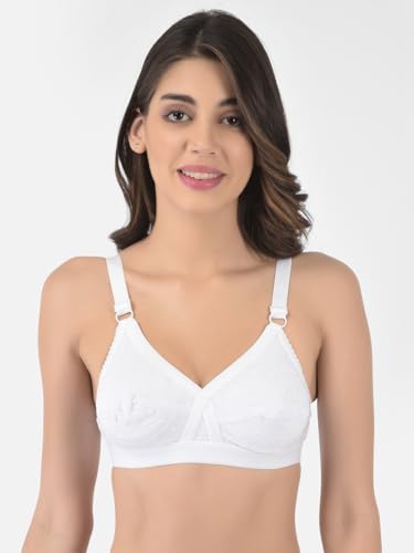 Image of Softline Women's 100% Cotton Wire-Free Non-Padded B-Cup Bra Combo | Full Coverage, Breathable & Skin-Friendly for All-Day Comfort | Supportive Fit for Daily & Casual Wear | Pack of 2