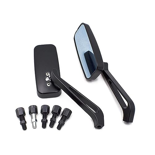 Espejos retrovisores cromados para Kawasaki Vulcan VN 2000 con soportes robustos de 10mm 2