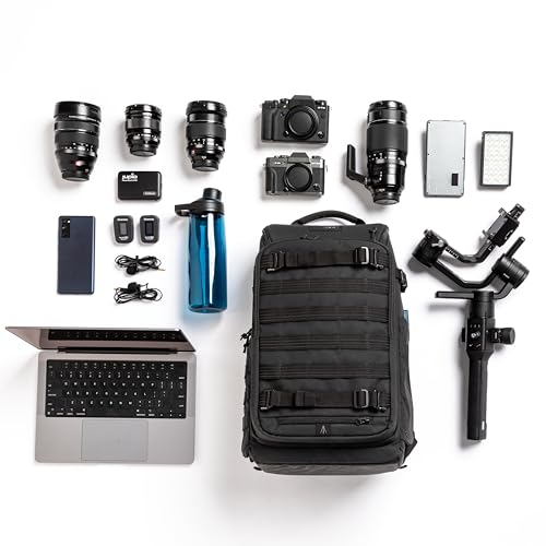 Tenba Axis v2 20L Camera Backpack for DSLR and Mirrorless cameras and lenses plus a 14-inch laptop – Black (637-754)