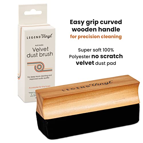 Legend Vinyl Brosse de nettoyage en vinyle avec manche en bois Antistatique pour un son optimal Longue durée sans plastique Noir LV3 - Les Beatles, Paul McCartney, John Lennon, RIngo Starr, George Harrison Legend Vinyl Brosse de nettoyage en vinyle avec manche en bois Antistatique pour un son optimal Longue durée sans plastique Noir LV3 – Image 4