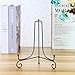 (2 pack)Iron Display Stand, Black Iron Easel Plate Display Photo Holder Stand, Displays Picture Frames, Cookbooks, Decorative Plates, Tablets and Art 8 Inch