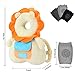 Baby Head Protector & Knee Pads for Crawling, Toddlers Head Safety Pad Adjustable Backpack, Baby Back Protection for Walking & Crawling, Cute Lion
