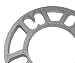 4 x 10 mm separadores de ruedas de aleación de aluminio 4...