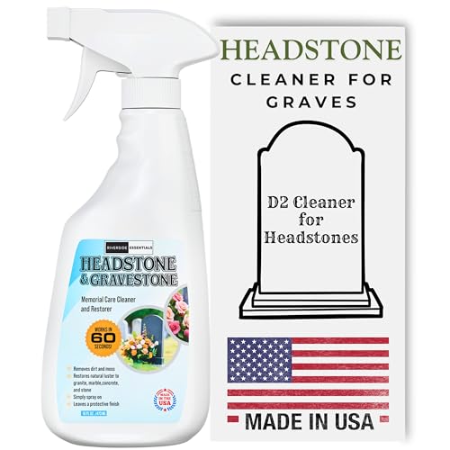41Mrscfnhll. Sl500 Riverside Essentials 16Oz Headstone Cleaner For Graves, Tombstones & Headstones ...