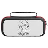 スヌーピー に適用switch ケース スイッチ ケース 保護カバー 収納バッグ 防塵 防汚 耐衝撃 持ち運び便利 ゲーム機収納袋 大容量で20枚のゲームカードを収納可能 全面保護