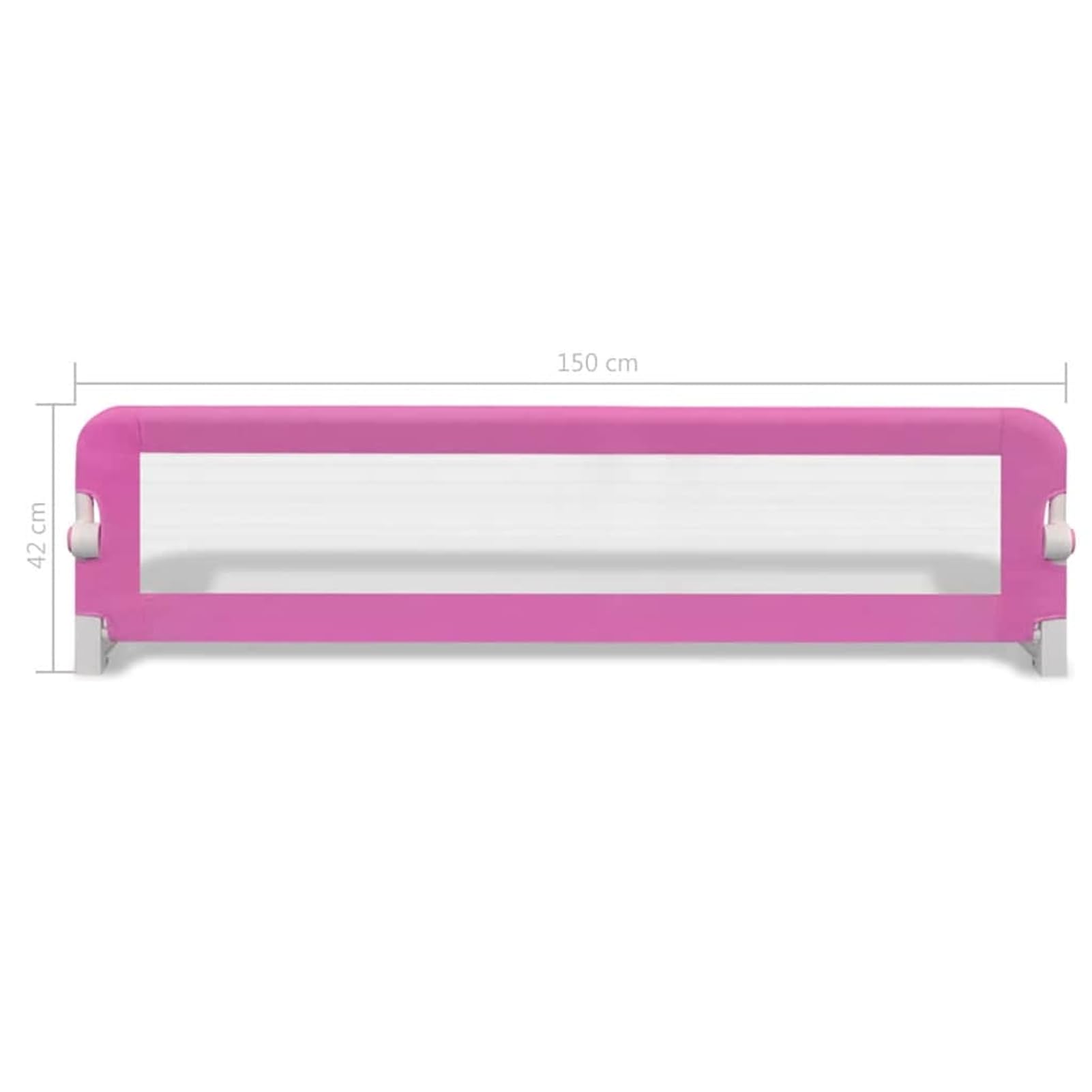 Gecheer Bettlaken 60 x 120 cm, Spannbettlaken für Babys, 60 x 120 cm, Sicherheitsgitter, für Kleinkinder, Rosa, 150 x 42 cm, 2 Stück