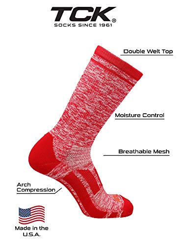 Image of TCK Sports Heathered Crew Socks