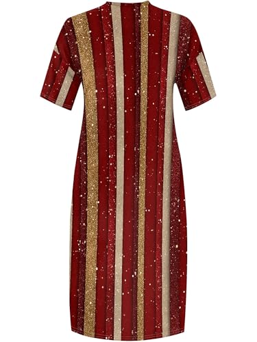Image of PinkPatty Women's Plus Size Short Sleeve Maxi Dress Casual Loose V Neck Long Dress with Pockets | Boho floral wrap maxi dress with belt for vacations, weddings, parties, church, dinners, and everyday elegant wear