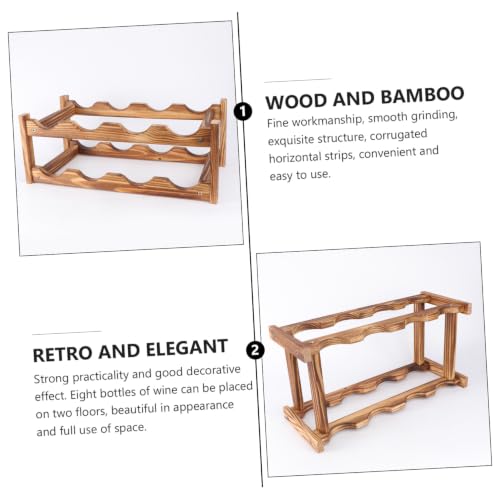 Soporte para Botellas de Vino de Madera Doble Capa miniatura 3