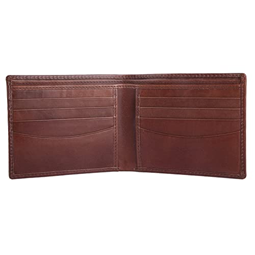 Image of Brooklyn Bridge Timeless Appeal, Maximum Security Leather Bifold Wallet - A Stylish RFID-Protected Card Holder for Men & Women