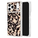 [FLAUNT] iPhone 17 Pro Max用 スマホケース 背面型 Square マグセーフケース 正規品 フラウント (Blonde Tortoise Shell)