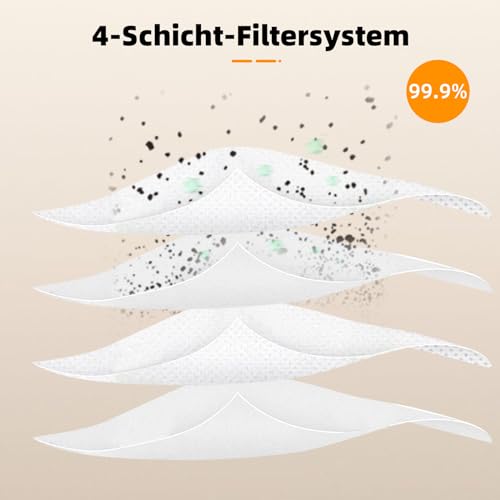 10 Staubbeutel für Dreame L10s Ultra Gen2/Gen3, X30/X40/X50/Aqua10 Ultra, L10s/L40s/L50s Pro Ultra, L40/L50 Ultra AE, für Mova E30/V50/E40/Z50/Z60/P50 Ultra Staubsauger, 3,2L Ersatzbeutel Zubehör