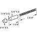 Prime-Line K 5131 Steel and Nylon Storm Door Hinge Pin Kit, 2-9/16 In. Springs, 5/16 In. Diameter Pins and Bushings, White (3 Sets)
