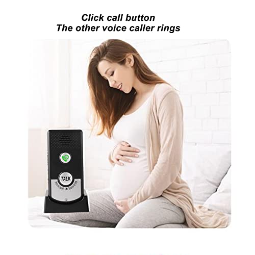 Campainha de Interfone Sem Fio, Botão Iluminado, Volume Alto, Fino, Campainha de Voz Bidirecional pa