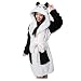 Produktbild Colorfulworld Damen Bademantel Tier Karikatur Kapuze Bademäntel Morgenmäntel Nachtwäsche Cosplay Kostüm Pyjama (Panda, M)