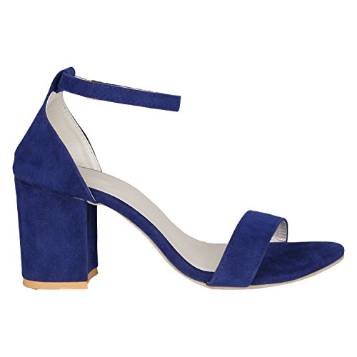 Image of Misto Women's and Girl's Formal Casual Suede Leather Block Heel Sandal