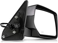 Vista 6 de Espejo de puerta para Jeep Patriot 2010-2016 lado del pasajero Potencia Calentado Texturizado Reemplazo para 5155458AL CH1321337