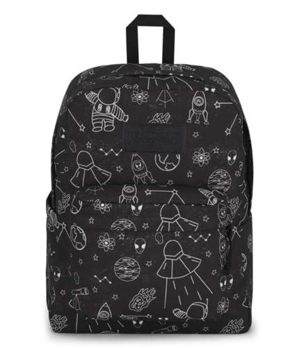 Image of JanSport SuperBreak Plus Backpack with Padded 15-inch Laptop Sleeve and Integrated Bottle Pocket - Spacious and Durable Daypack for Work and Travel - Cosmic City