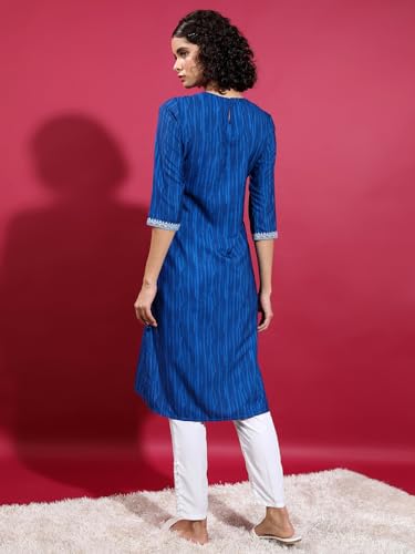 Image of Vishudh Women's Kurta | Regular Fit | Trendy Ethnic Top for Everyday Comfort