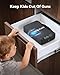 Car Gun Safe Small Biometric Pistol Safe Handheld Portable Fingerprint Gun Lock Box for Travel Nightstand Bedside