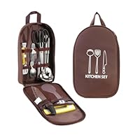 ZHYUAN Tragbare Aufbewahrungstasche für Kochgeschirr, Tasche für Camping Kochgeschirr, Tragbare Aufbewahrungstasche für Outdoor-Kochgeschirr,für Outdoor, Camping, Picknick, Bergsteigen (nur Tasche)