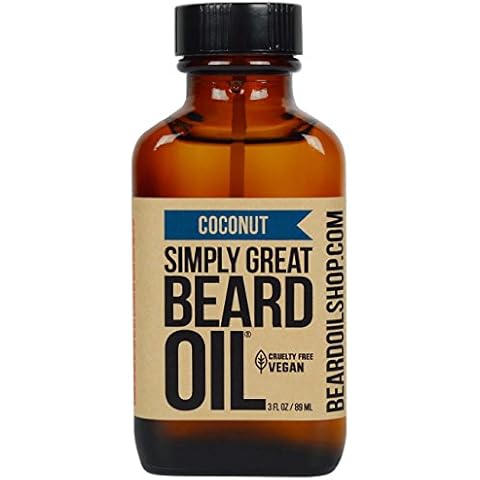 Simply Great Coconut Scented Beard Oil - 3 Oz Cover