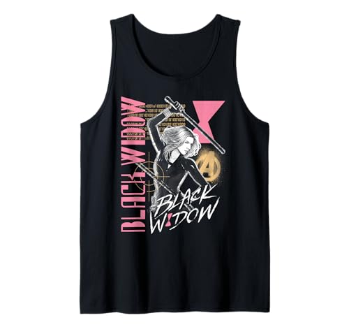 Marvel Black Widow top sans manches vêtement vintage geek pop culture