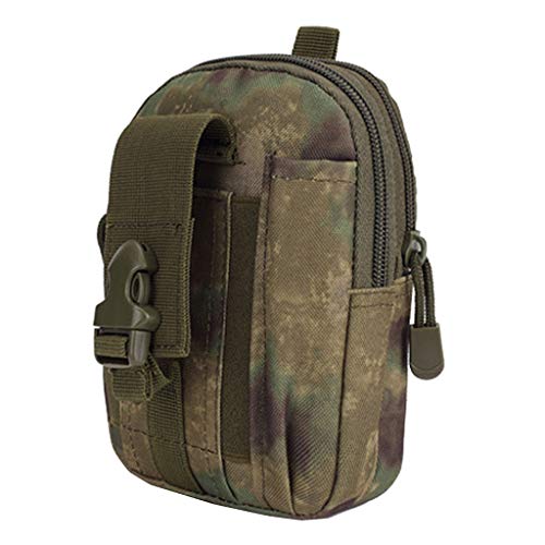 Flameer Saco da cintura tático militar molle bolsa fanny pacote ajustável saco de bum com celular bo