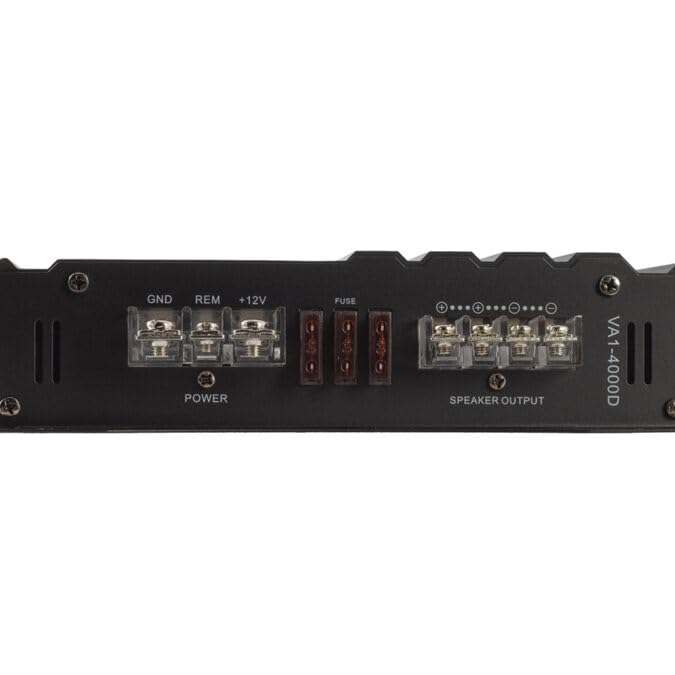 Power Acoustik VA1-4000D Power and Speaker Terminals