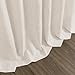 Extra Long Curtain 108 inches Long 2 Panels Set Back Tab Beige Linen Drapes for Living Room Neutral Farmhouse Light Filtering Semi Sheer Linen Curtains 108 inch Length for Large Window Tan 9 FT