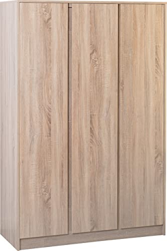 Seconique Malvern 3 Door Wardrobe in Sonoma Oak Effect