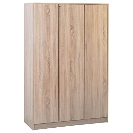 Seconique Malvern 3 Door Wardrobe in Sonoma Oak Effect