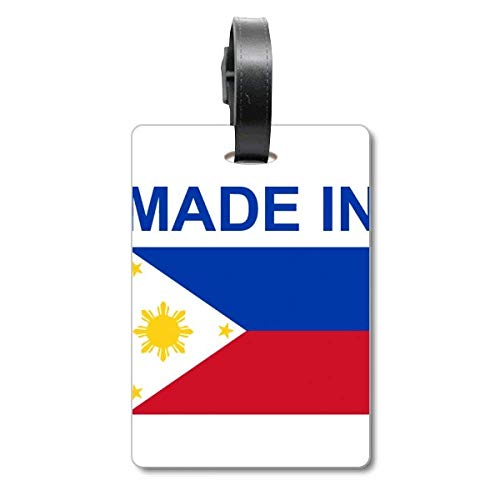 Étiquette de bagage Country Love fabriquée aux Philippines pour valise