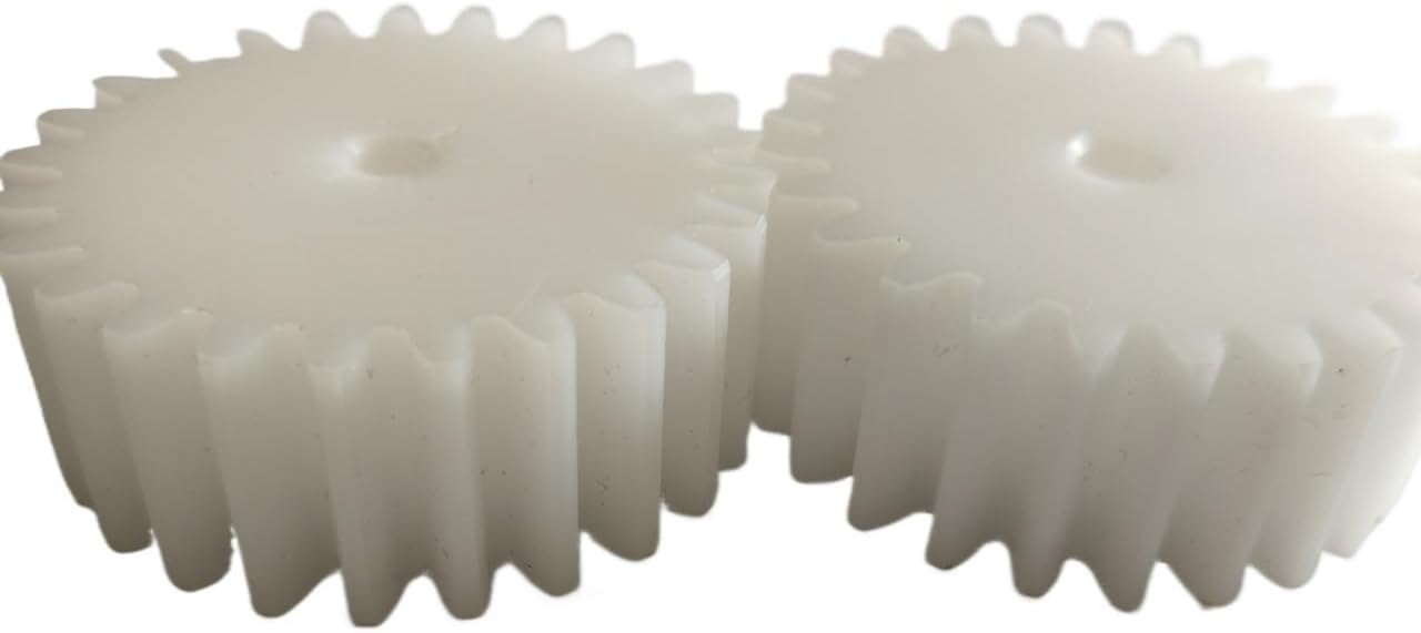 Plastic Motor Pinion Gears,Nylon Cylindrical Gear, Spur Pack of 2 2M 10mm Bore 20mm Thickness Straight Teeth 11T-19T(17 Teeth)