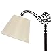 Upgradelights Eggshell Silk European Drum Uno Lampshade Replacement 6x10x7.25